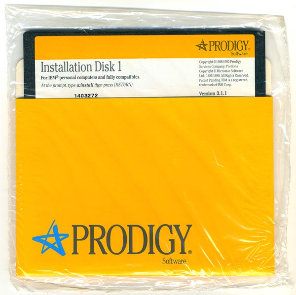 Prodigy install disk